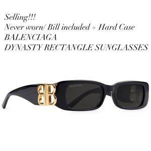 **SOLD LOCAL** BALENCIAGA DYNASTY RECTANGLE SUNGLASSES